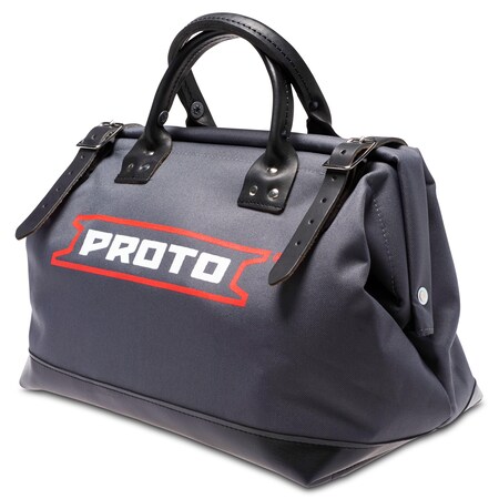 Proto Tool Bag, Extra Heavy Duty Polyester Leather Reinforced Tool Bag - 18", Polyester J95311